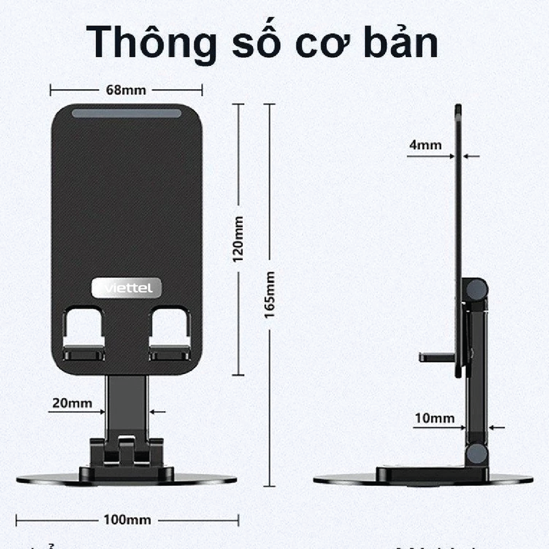 Giá đỡ điện thoại in logo xoay 360 độ - Vinigift