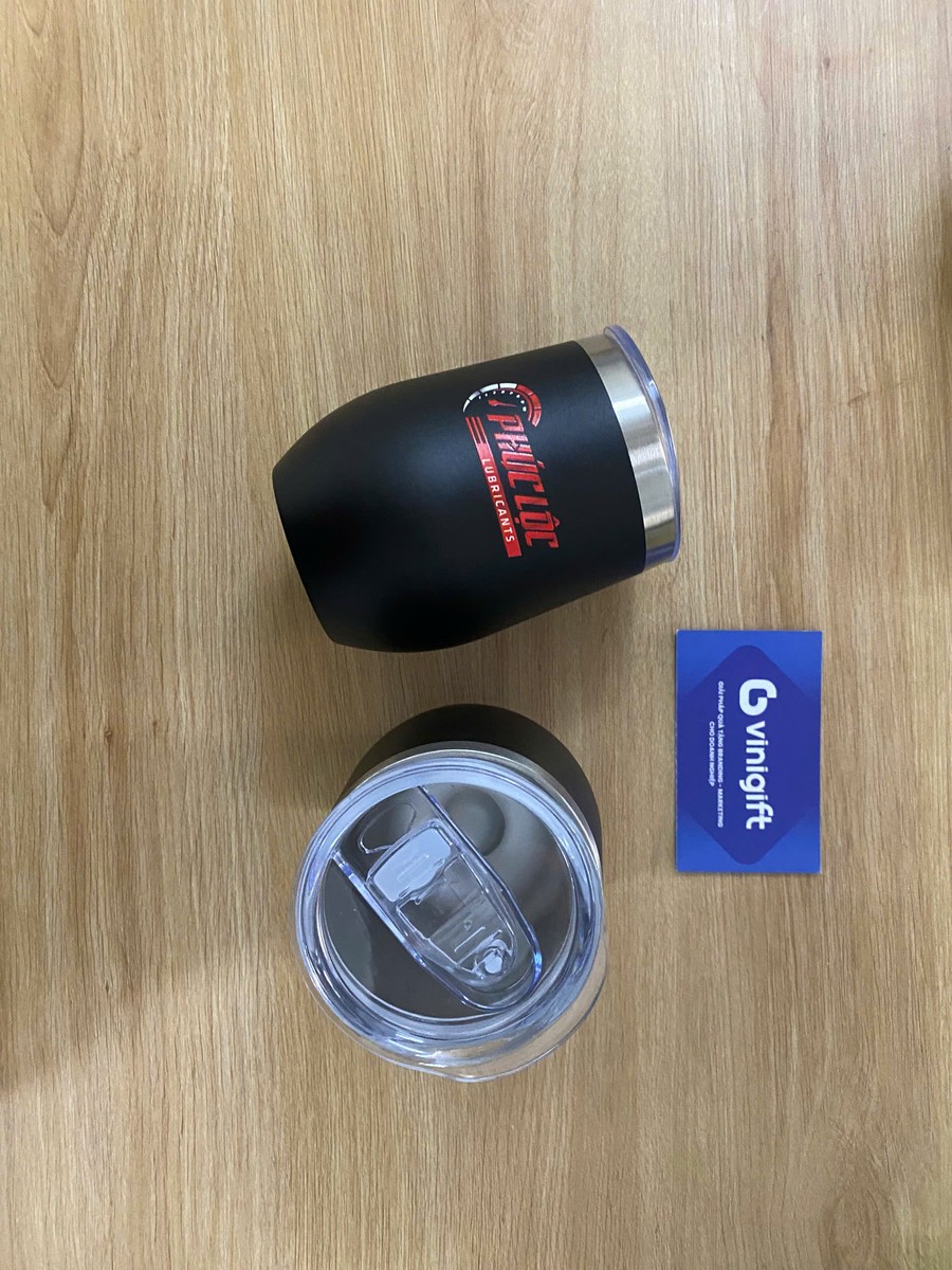 VINIGIFT x PHÚC LỘC LUBRICANTS: Sản xuất ly giữ nhiệt quả trứng in logo theo yêu cầu số lượng ít