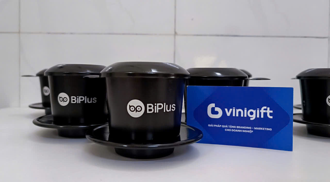 VINIGIFT x BIPLUS Quà tặng phin cà phê khắc logo mang đậm nét truyền thống Việt Nam