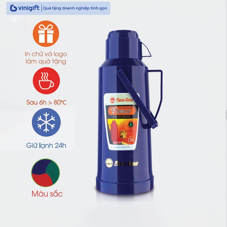 Phích đựng nước Rạng Đông in logo thương hiệu mẫu 1 – Vinigift