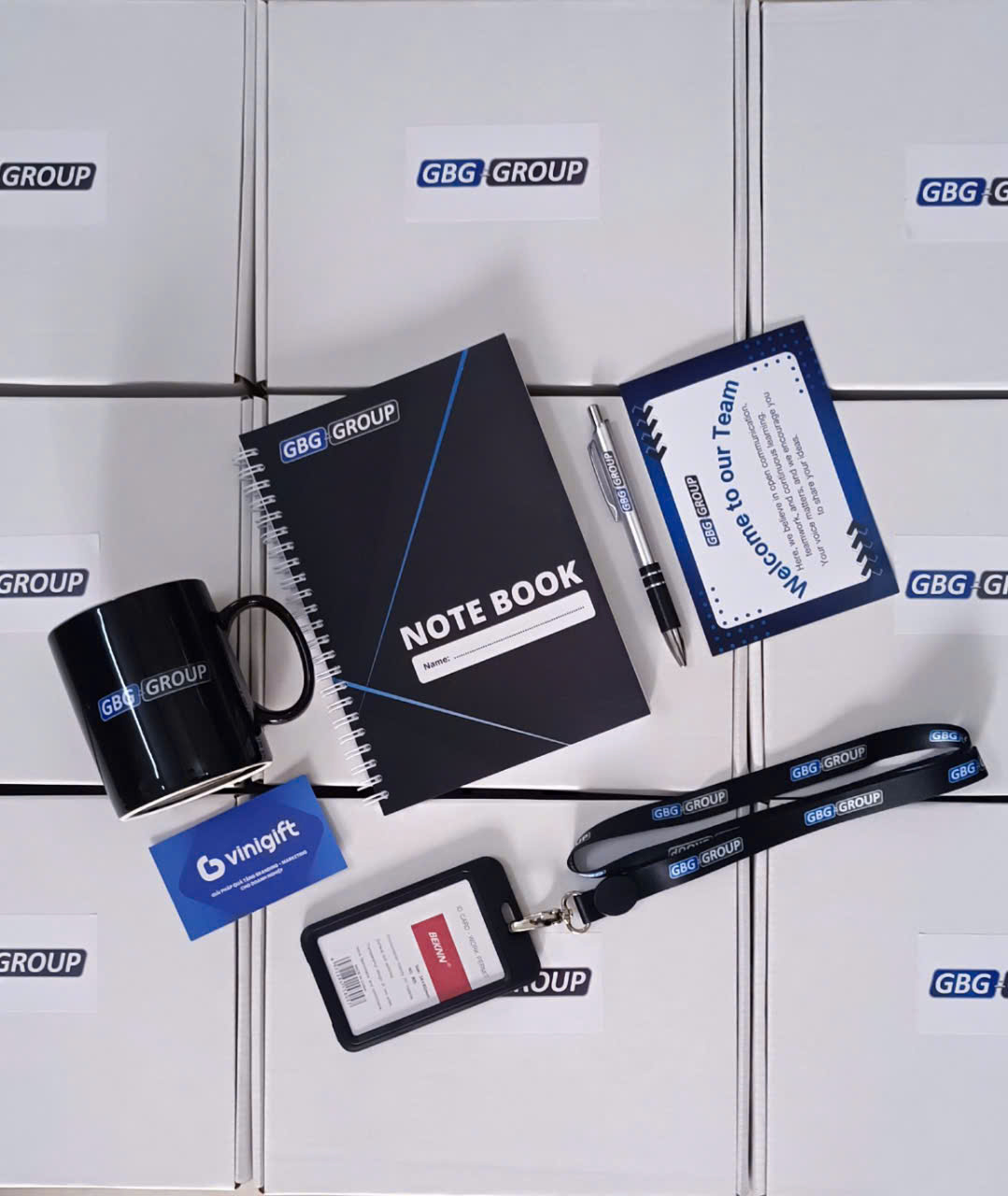 VINIGIFT x GBG GROUP Set quà WELCOME KIT 2025 dành tặng cho nhân viên mới siêu hữu ích