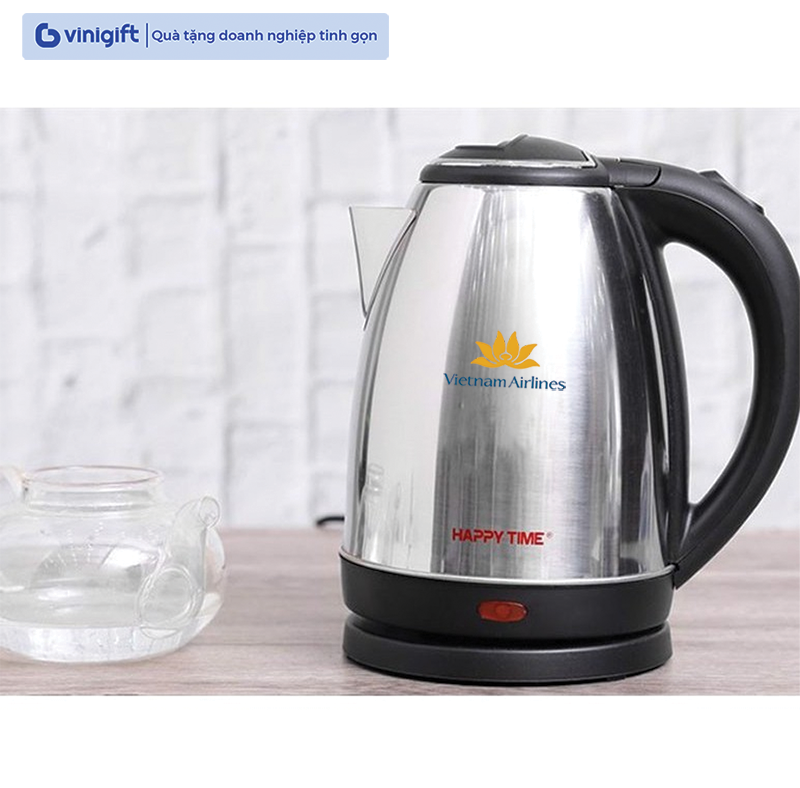 Ấm siêu tốc Happy Time HTD1081 dung tích 1.8L in khắc logo thương hiệu