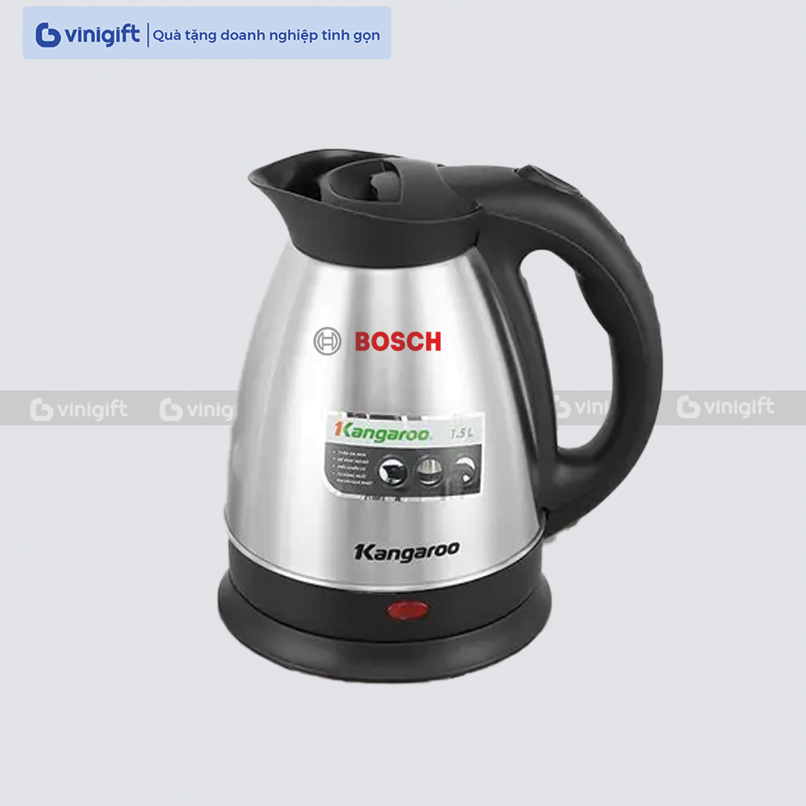 Bình đun siêu tốc Kangaroo KG15SK3 in khắc logo thương hiệu
