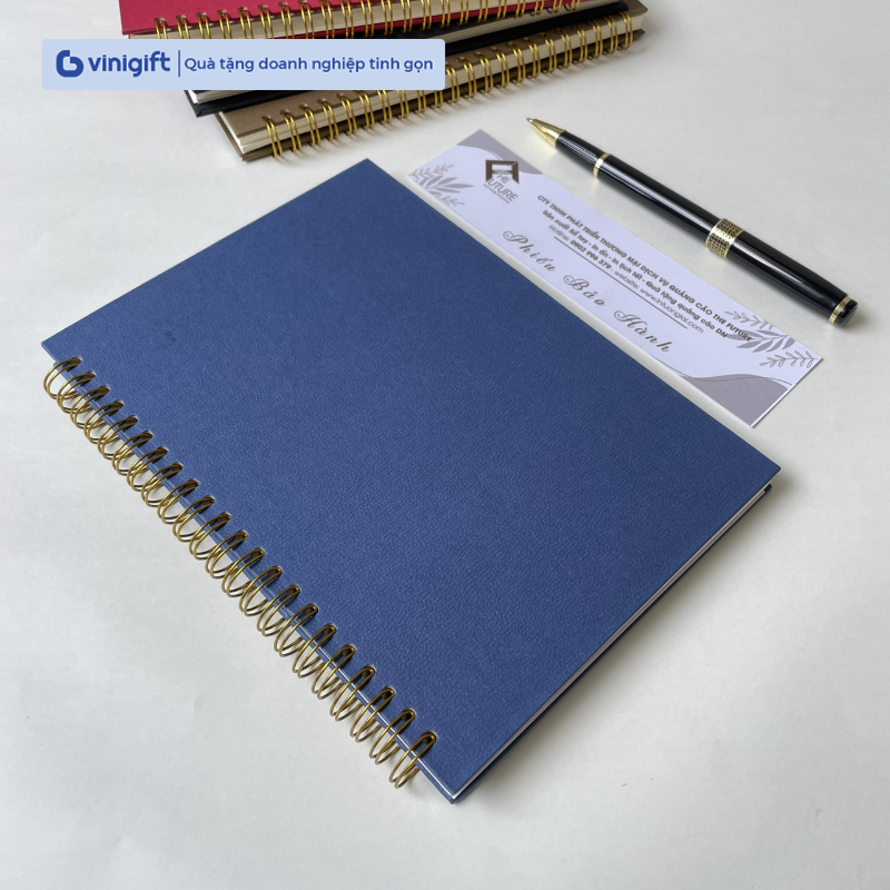In sổ tay lò xo A4, A5, A6 bìa giấy mỹ thuật cứng cáp theo yêu cầu, giá rẻ, chất lượng cao