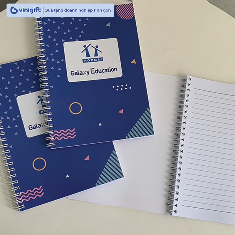 In sổ tay lò xo A4 bìa giấy C300 theo yêu cầu, giá rẻ, chất lượng cao