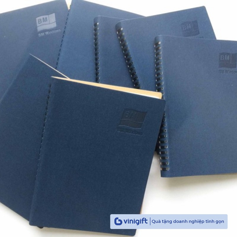 In sổ tay lò xo bìa da A4, A5, A6 theo yêu cầu, giá rẻ, chất lượng cao