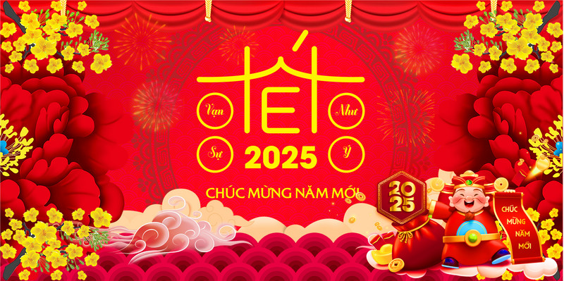 Chúc mừng năm mới 2025 - Vinigift - Sản xuất lịch tết, bao lì xì in logo doanh nghiệp số lượng ít